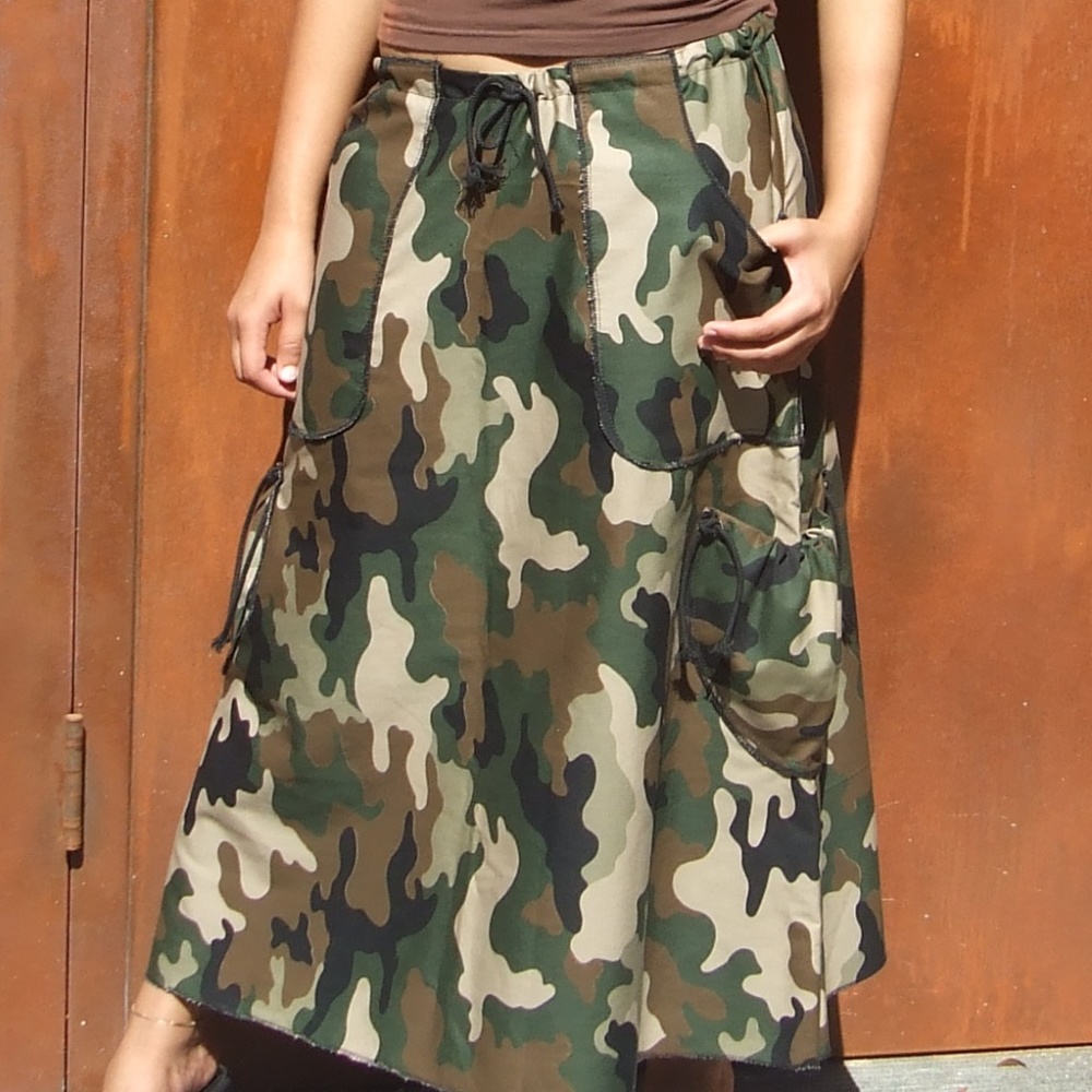A-line Long Skirt Drawstring Waist NWT